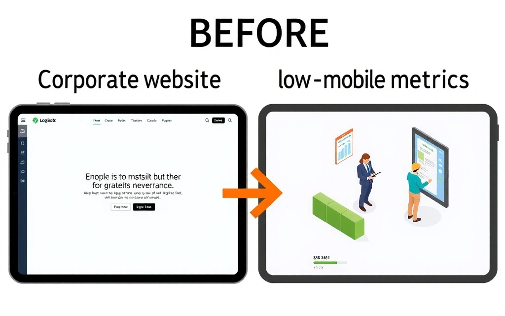Corporate website before redesign