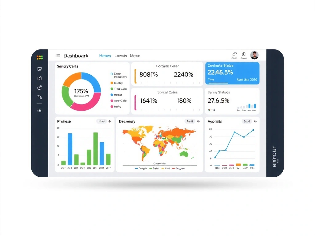 Enterprise software interface after redesign