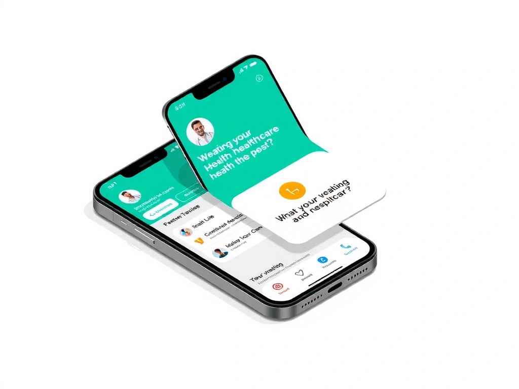 Healthcare mobile app before redesign